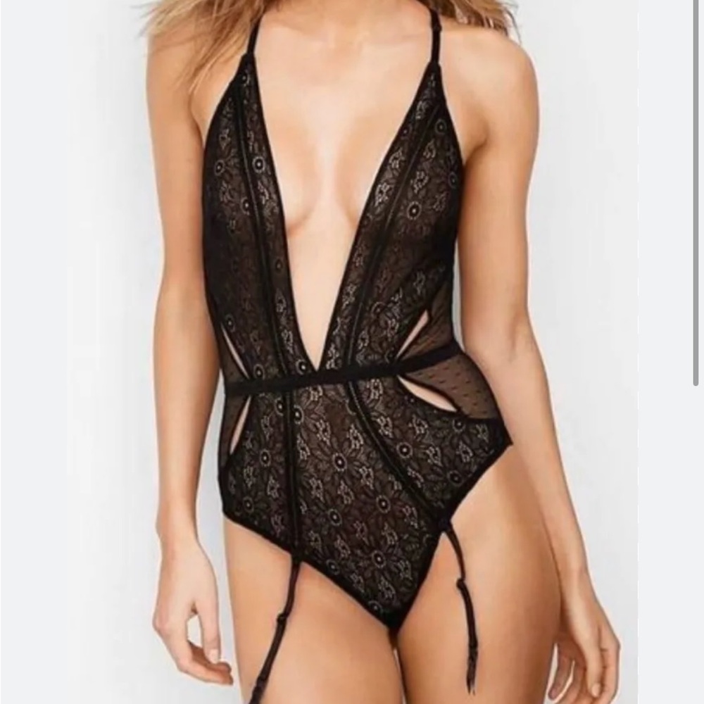 Victoria’s Secret Teddy with Garter Clips